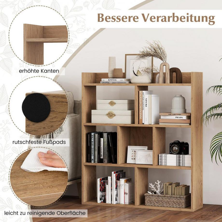 Northix Bücherregal mit 7 Würfeln  