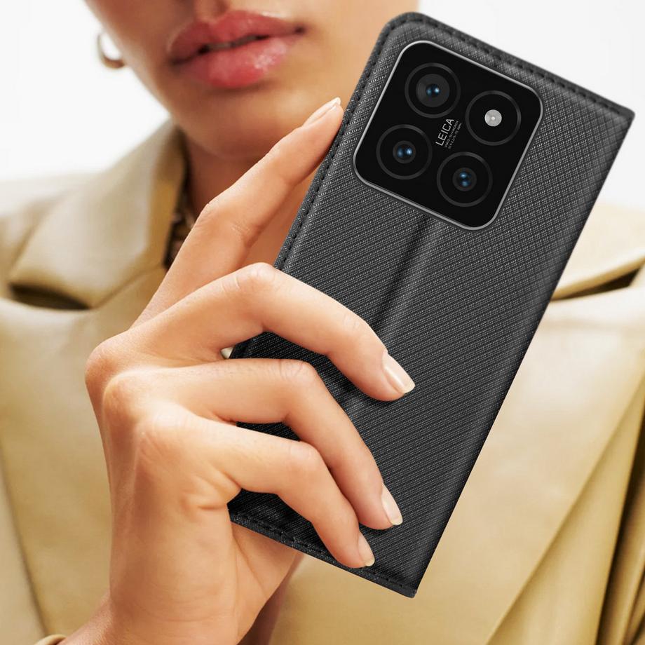 Avizar  Housse Xiaomi 14 Élégant - Noir 