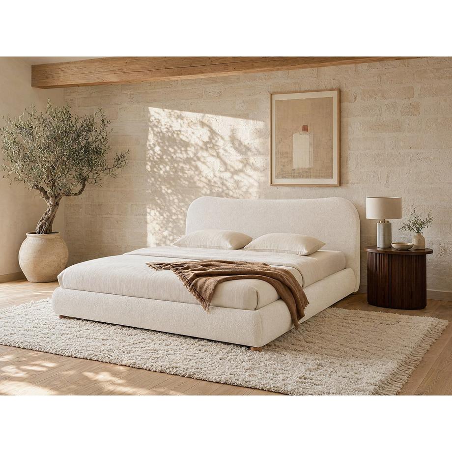 Vente-unique Letto con contenitore 2 posti VANARI  