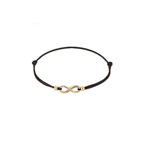 Elli  Bracelet Femmes Symbole Infinité Élastique Noir 