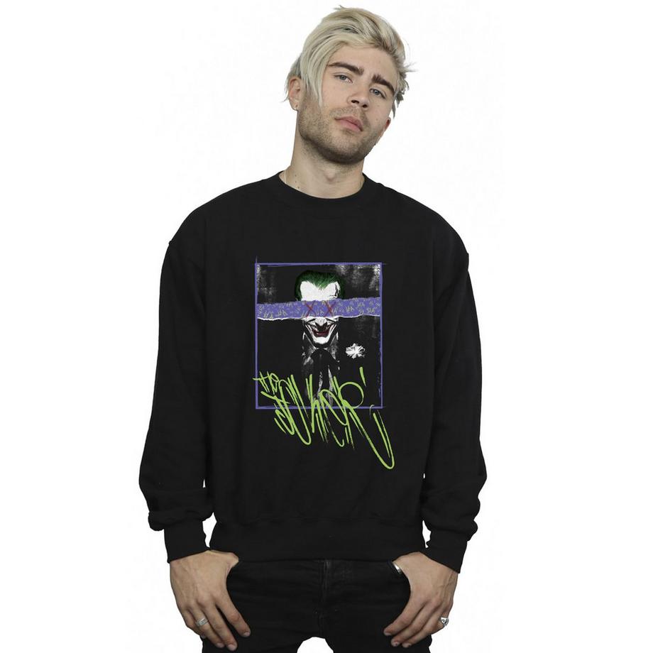 BATMAN Joker Grafikdruck Loose Fit Sweatshirt  