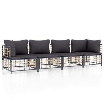 Garten lounge set poly-rattan