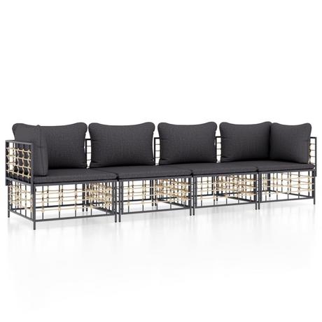 VidaXL Garten lounge set poly-rattan  