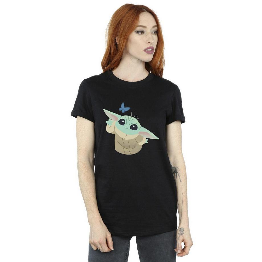 STAR WARS The Mandalorian Butterfly Catching T-Shirt  