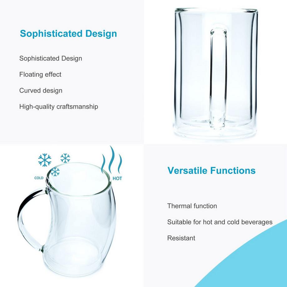 Intirilife Verre thermique à double paroi  