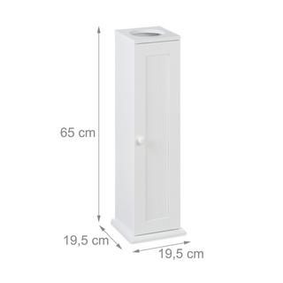 B2X Schmaler Toilettenschrank mit 2 Ablagen  