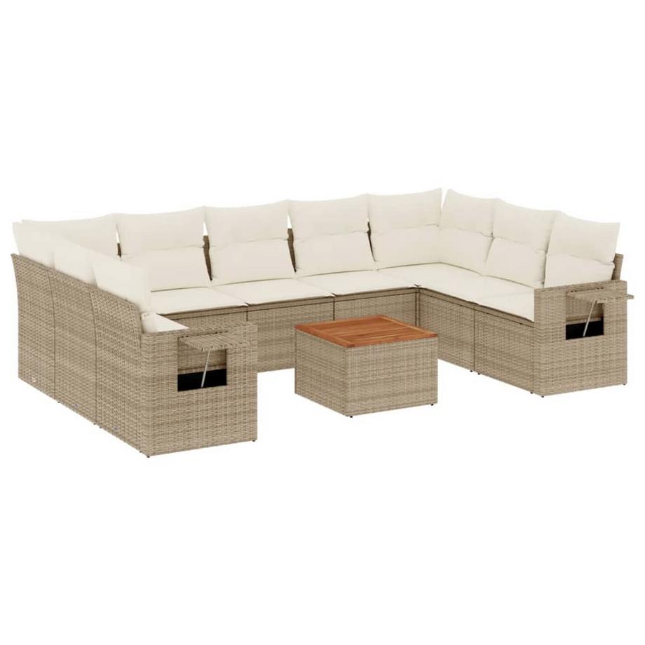Ensemble de canapés de jardin rotin synthétique