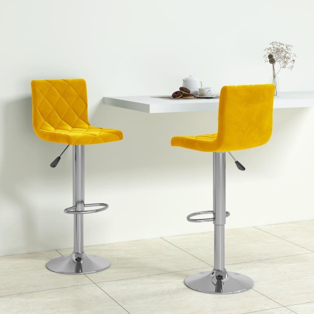 VidaXL Tabouret de bar velours  