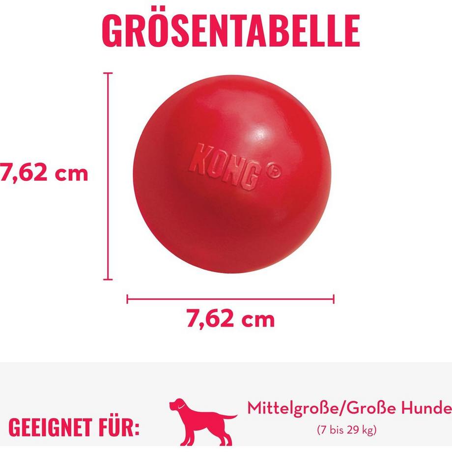 KONG  Hunde-Spielzeug Ball Classic mit Loch 