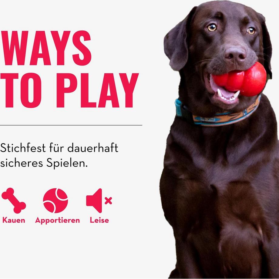 KONG  Hunde-Spielzeug Ball Classic mit Loch 
