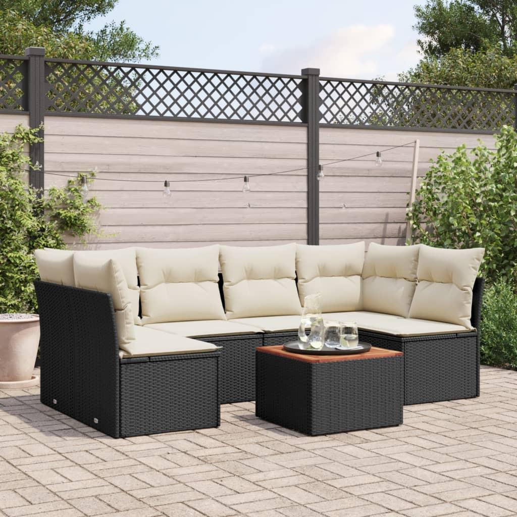 VidaXL set divano da giardino Polirattan  