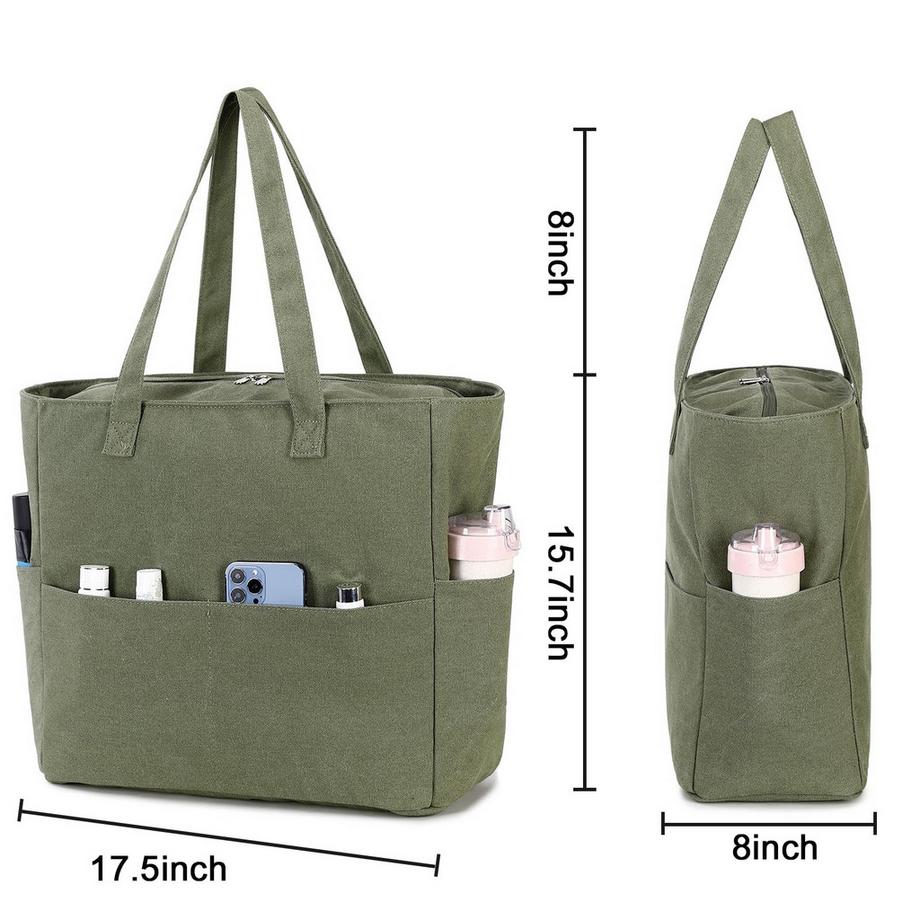 Only-bags.store Große Strandtasche mit Reißverschluss  