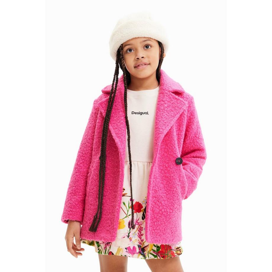 Desigual  Mantel, gekreuzt, mit Bouclé, Mädchen 