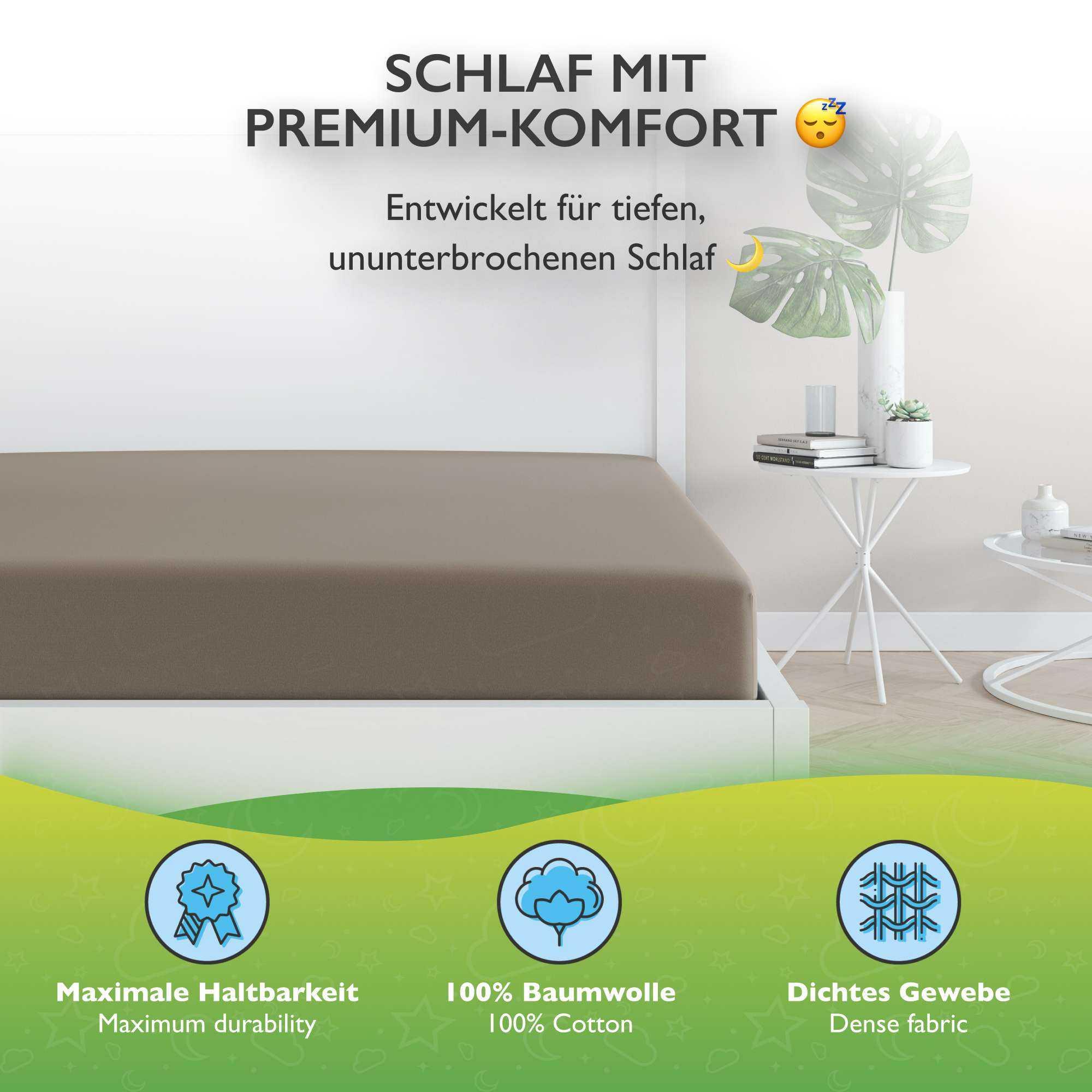 etérea Himmlische Qualität Topper Drap housse Comfort Jersey  