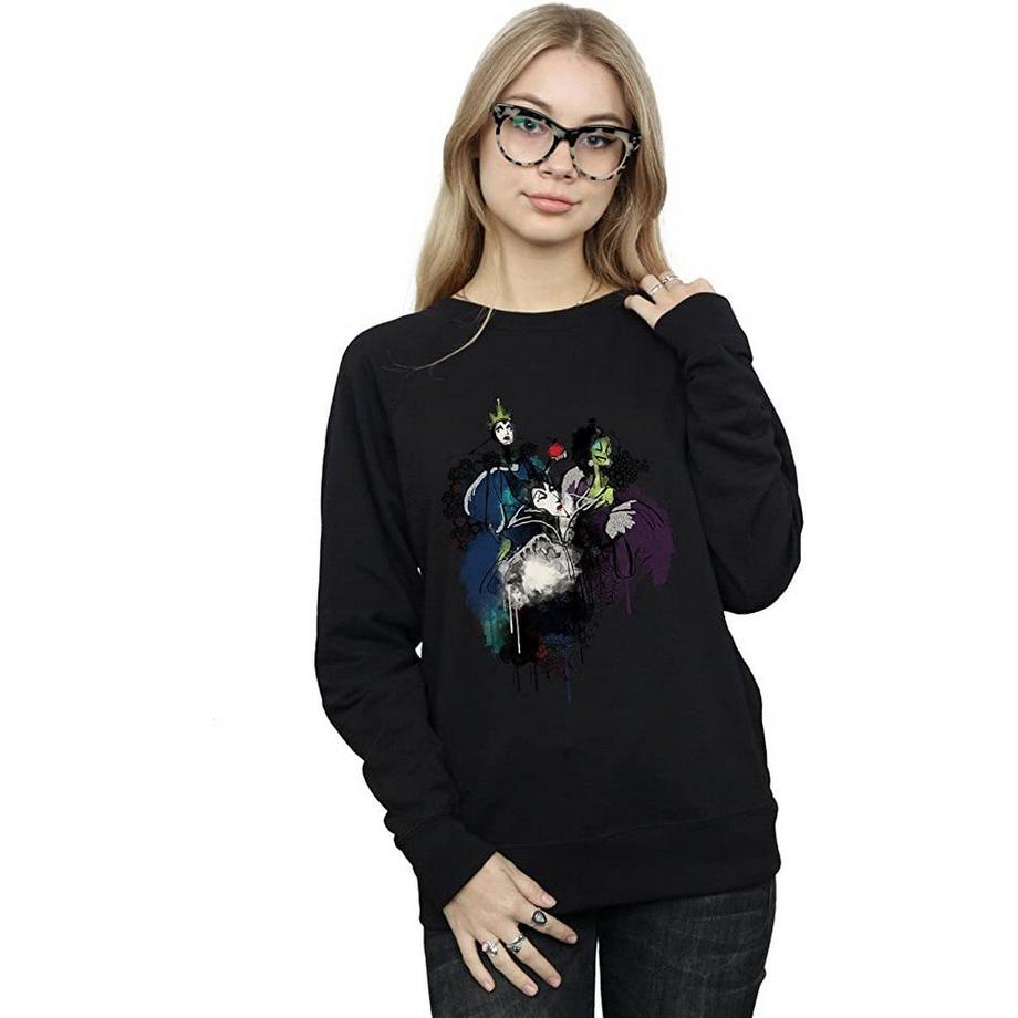 Disney Villains Sweatshirt Imprimé Col Rond  