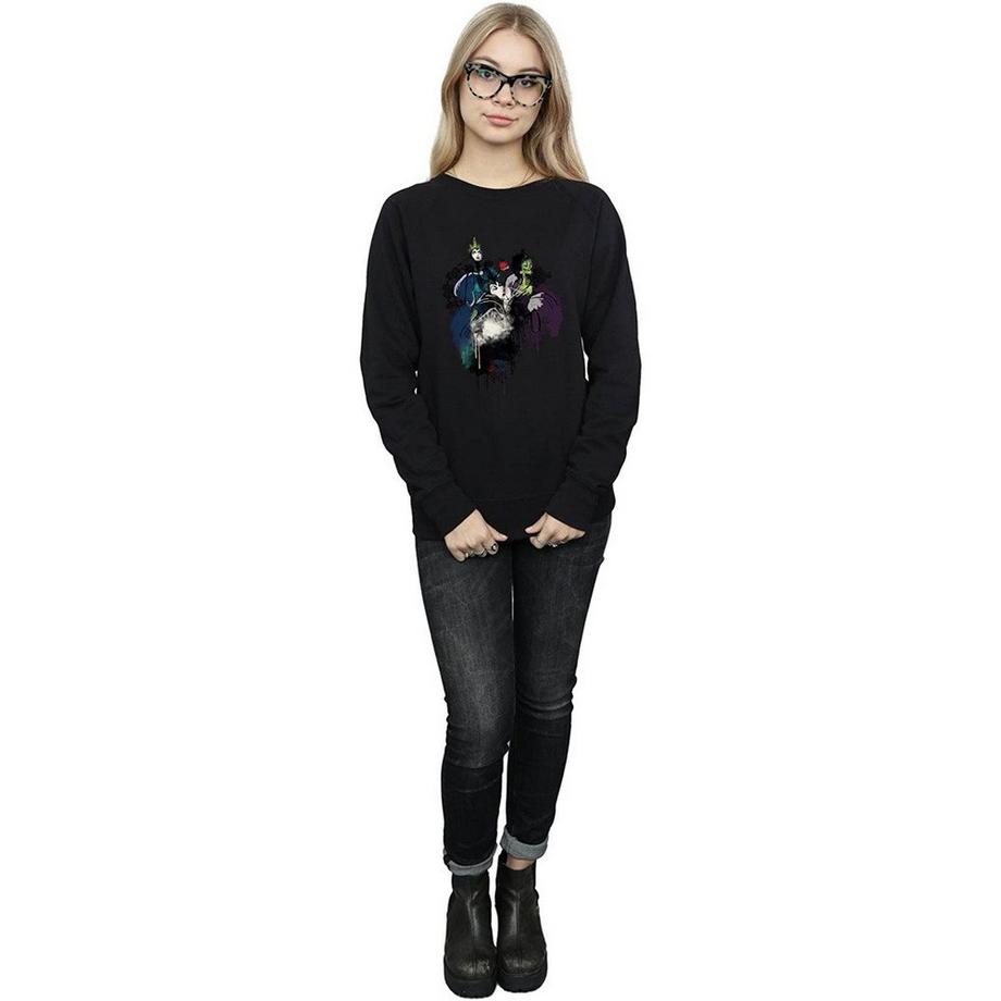 Disney Villains Sweatshirt Imprimé Col Rond  