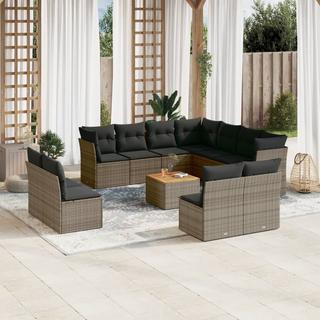 VidaXL set divano da giardino Polirattan  