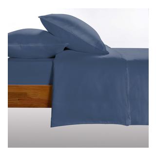 Living Home Ensemble de Linge de Lit Uni Satin 100  