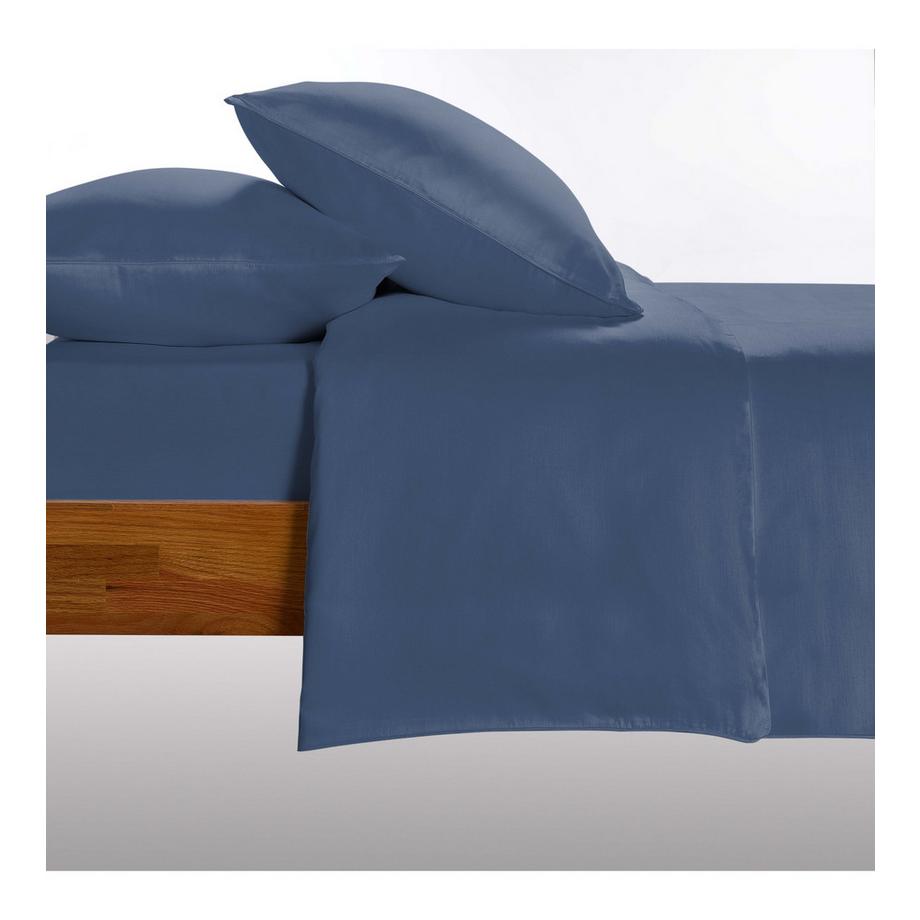 Living Home Ensemble de Linge de Lit Uni Satin 100  