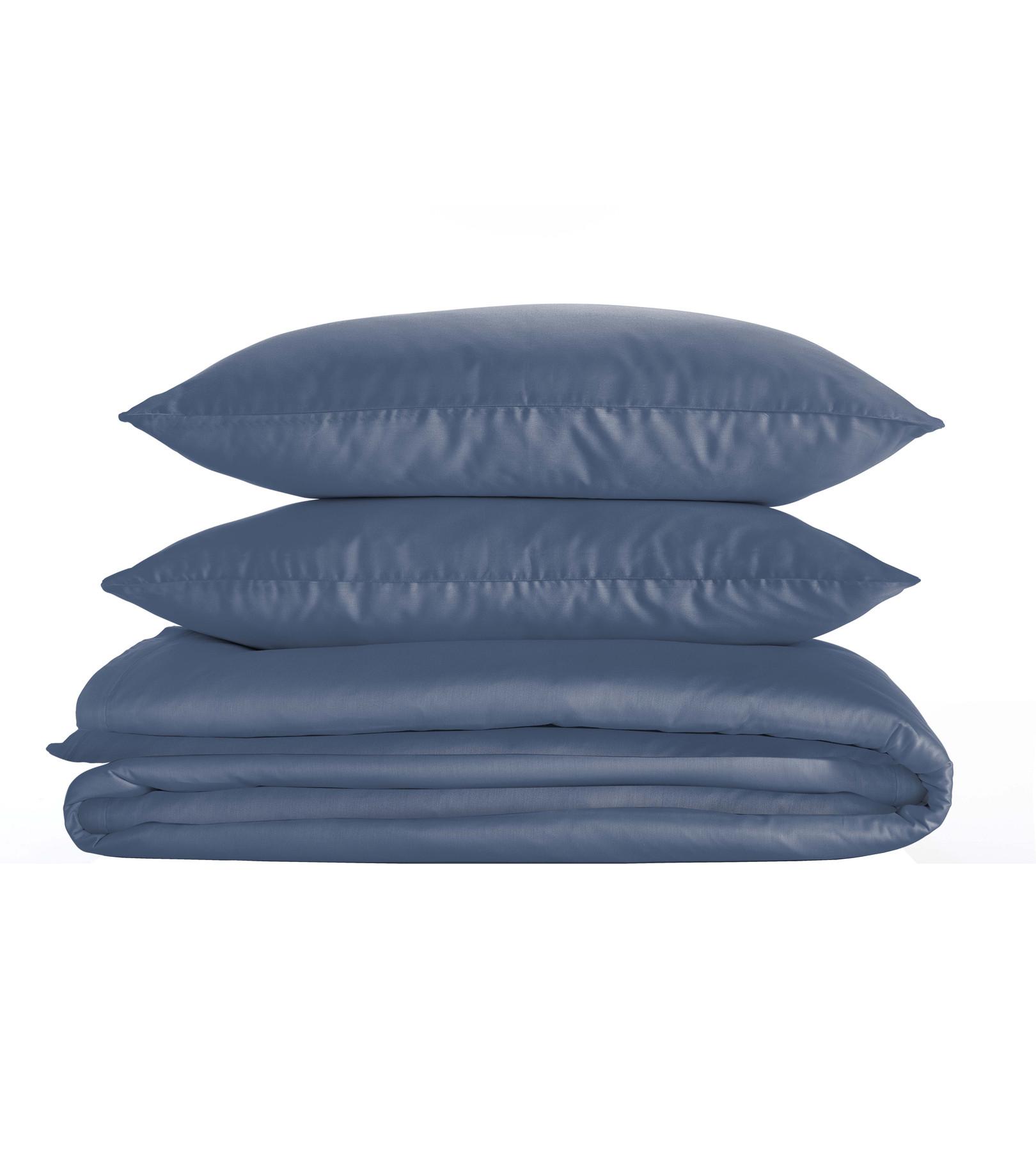 Living Home Ensemble de Linge de Lit Uni Satin 100  