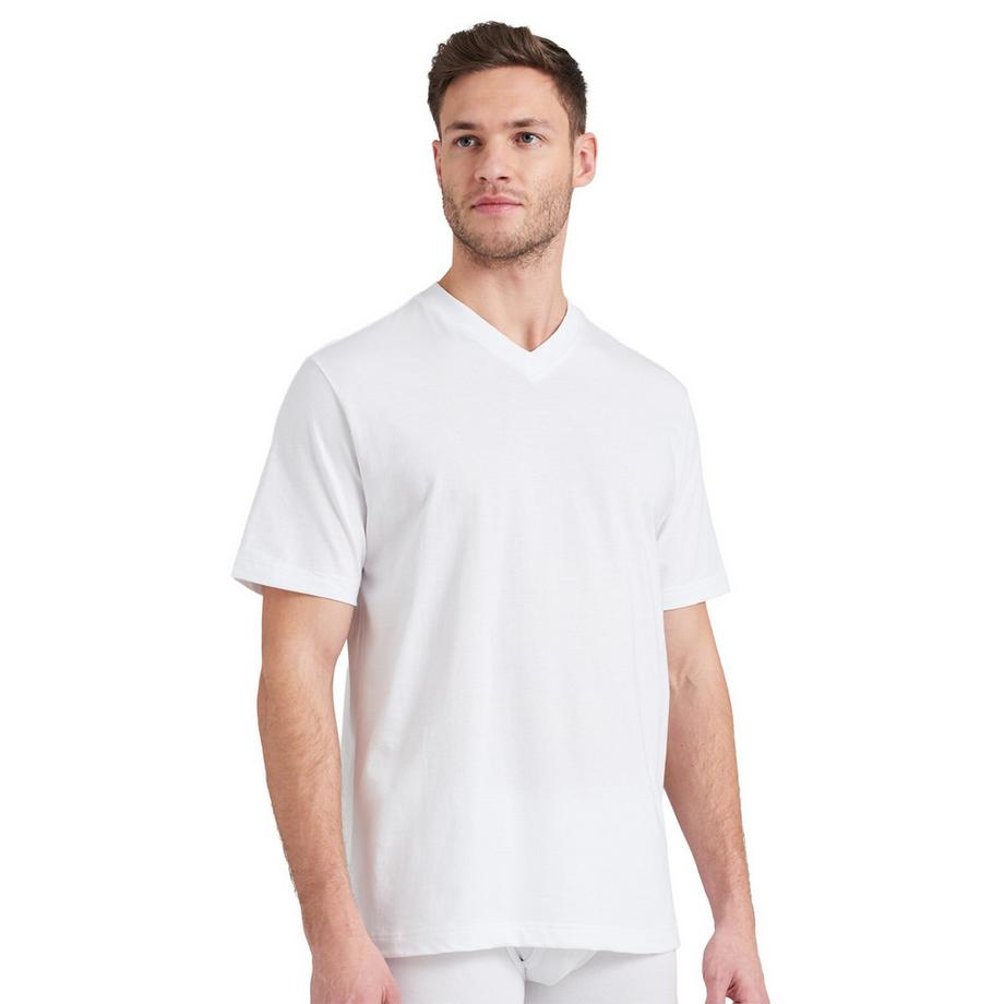 Schiesser T-Shirt Scollo a V Comfort Fit Confezione da 2  