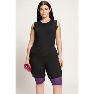 Ulla Popken  Short 2-en-1, legging intérieur, poche zippée 