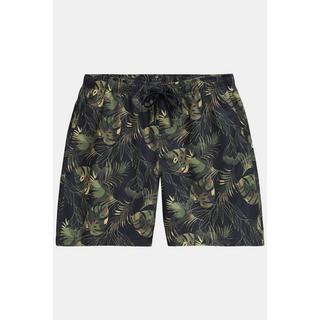 JP1880  Shorts da mare con cintura elastica e stampa floreale camouflage 