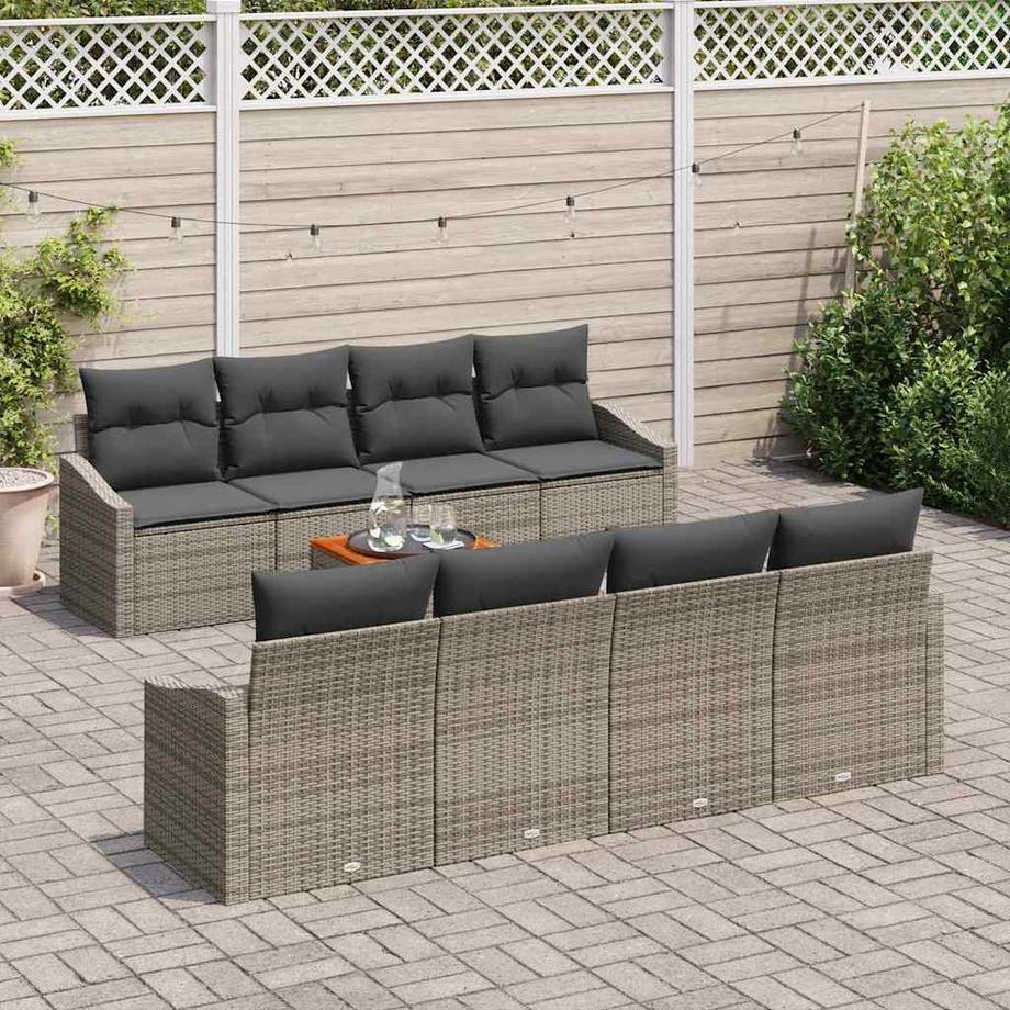 VidaXL Ensemble de canapé de jardin poly rattan  