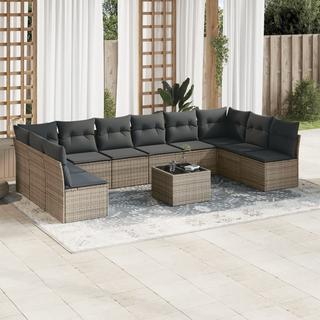 VidaXL set divano da giardino Polirattan  