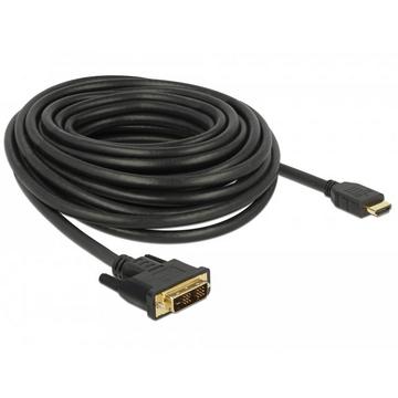 DeLOCK 85587 câble vidéo et adaptateur 10 m HDMI Type A (Standard) DVI-D Noir