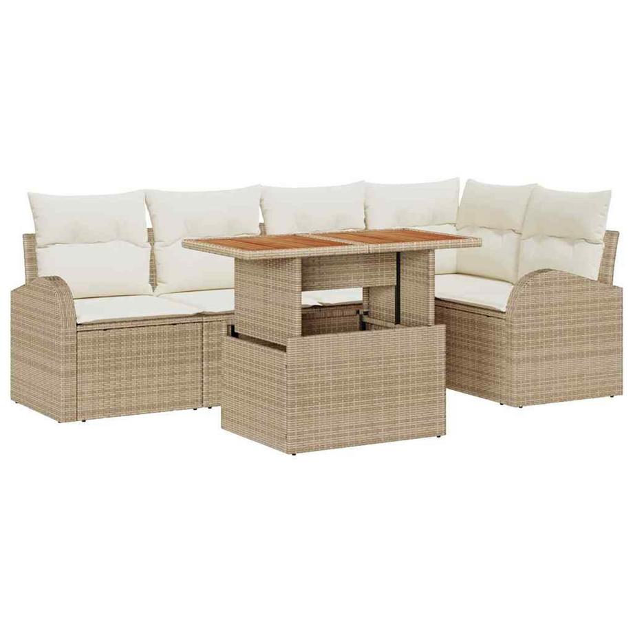 Mobilier de jardin poly rattan