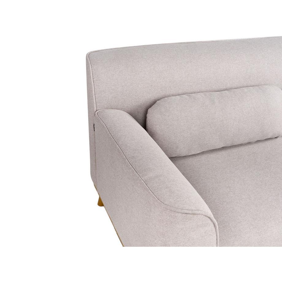 Beliani Canapé d'angle en Tissu Moderne SIMOS  