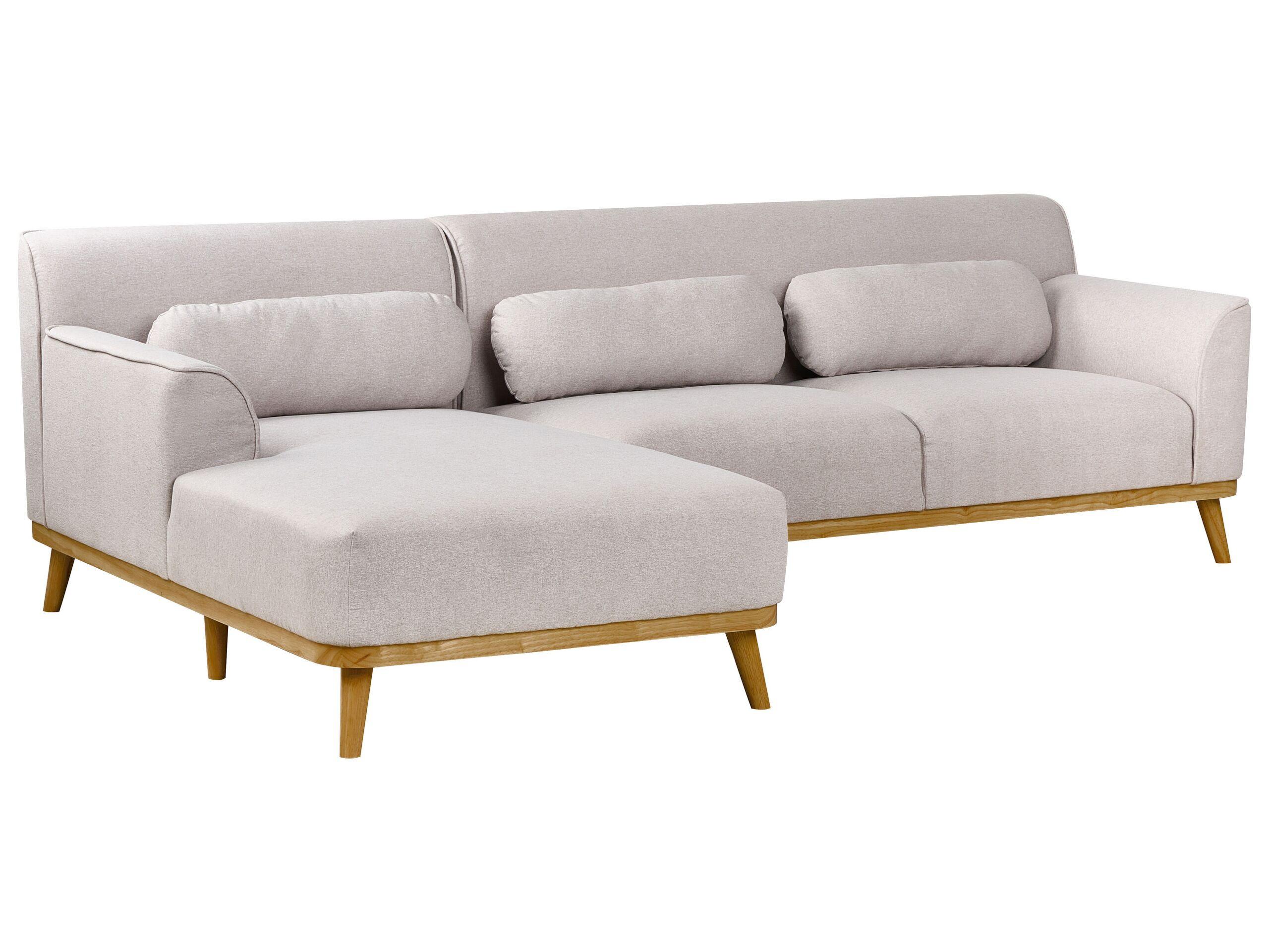 Beliani Ecksofa aus Polyester Modern SIMOS  