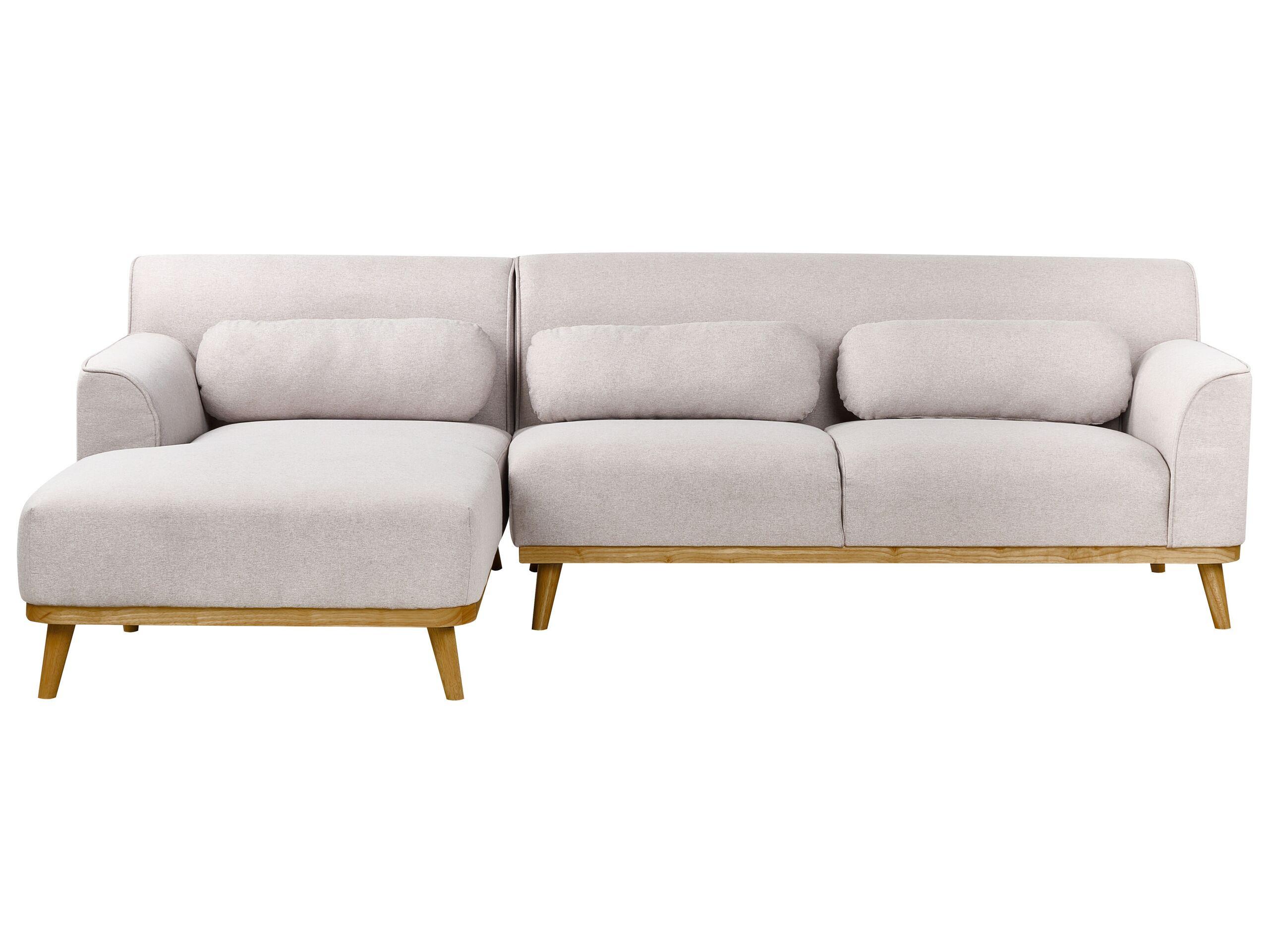 Beliani Ecksofa aus Polyester Modern SIMOS  