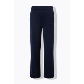 Ulla Popken Pantaloni di maglia Rose taglio gamba ampio cintura elastica  