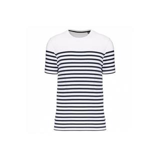 Kariban Marine Gestreiftes Kurzarm T-Shirt  