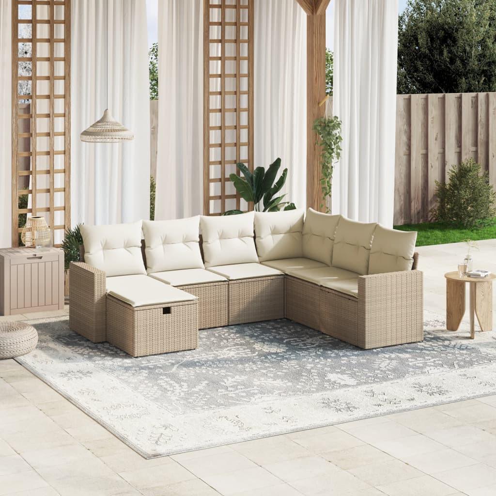 VidaXL set divano da giardino Polirattan  