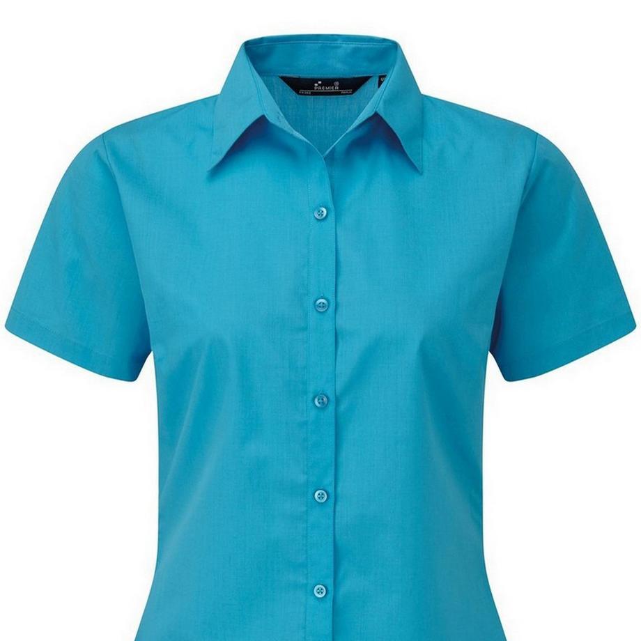PREMIER Camicetta Popeline Maniche Corte Camicia da Lavoro  