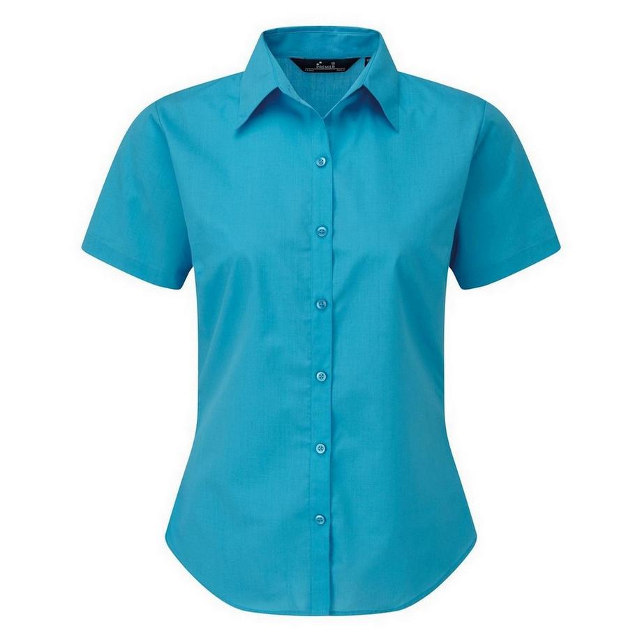 Kurzarm Popeline Bluse Arbeitshemd
