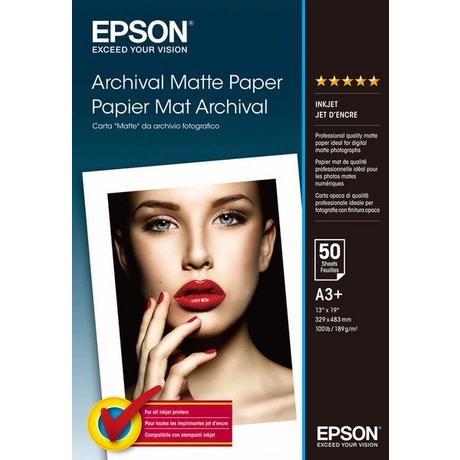 EPSON  EPSON Archival Matt Paper A3+ S041340 InkJet 192g 50 Blatt 