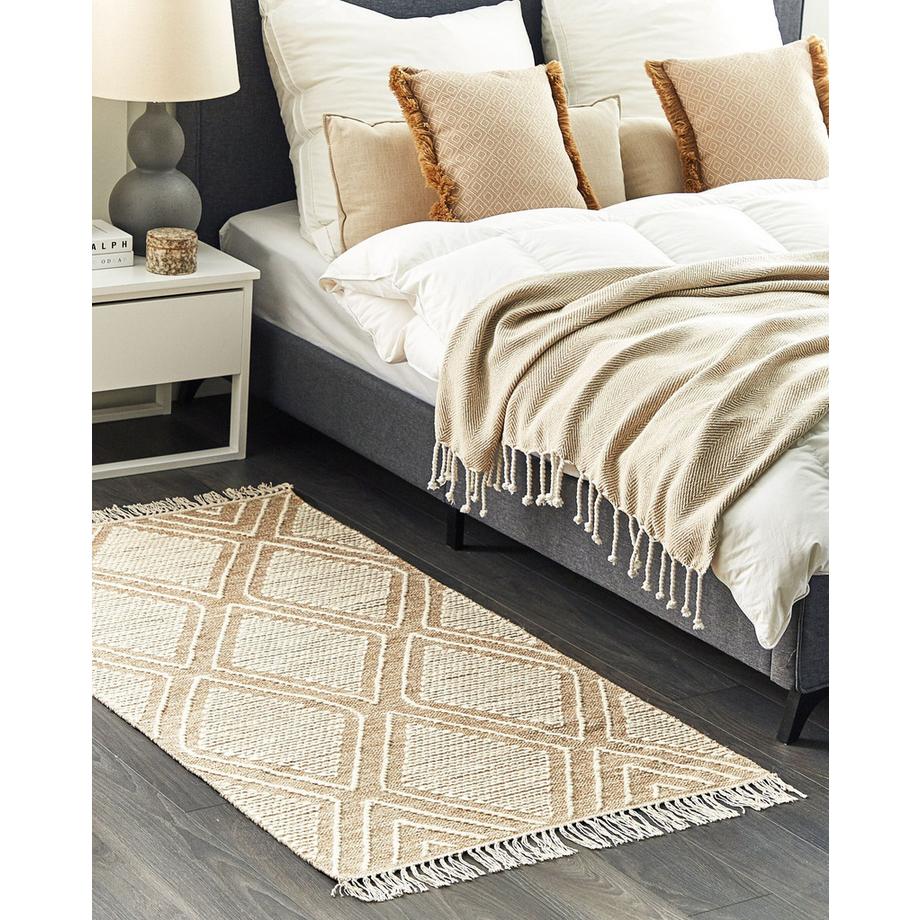 Beliani Tapis en Coton Boho KACEM  