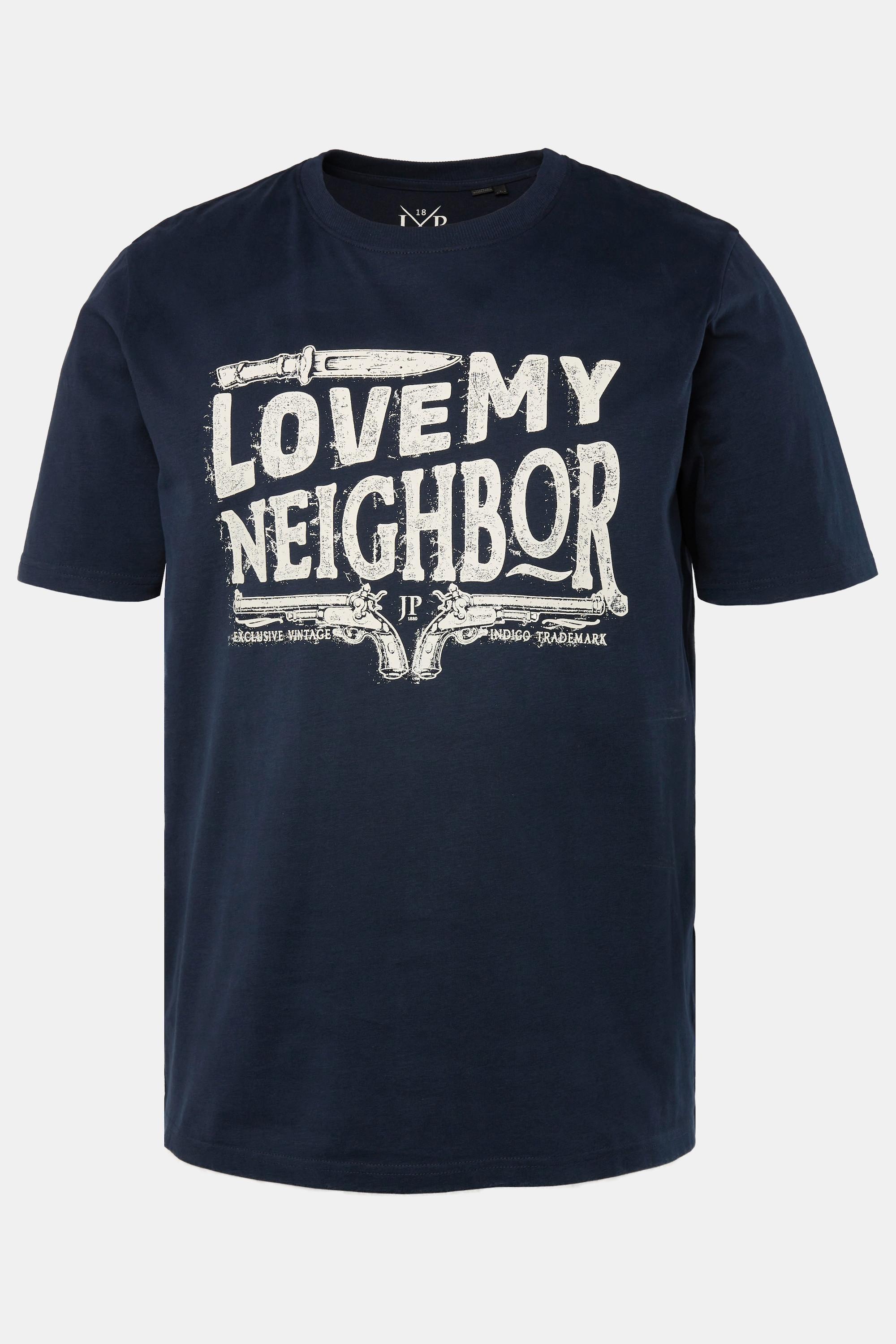 JP1880 Halbarm T-Shirt mit grossem Print  