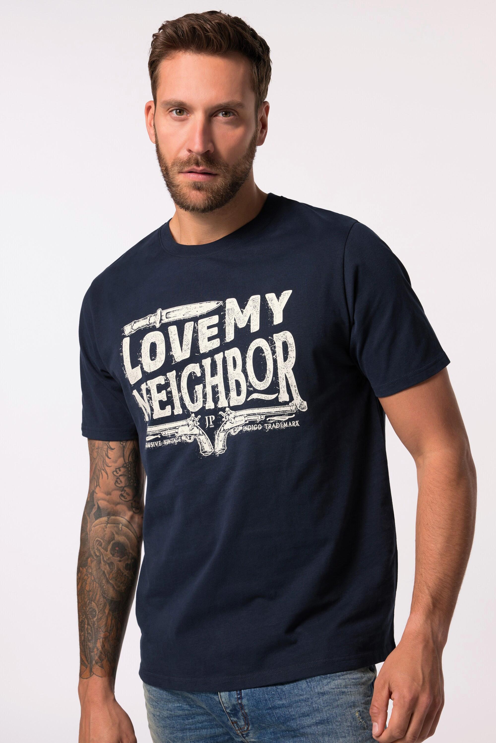 JP1880 Halbarm T-Shirt mit grossem Print  