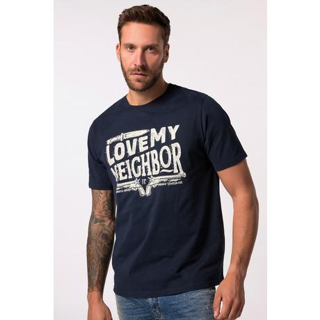 JP1880 Halbarm T-Shirt mit grossem Print  