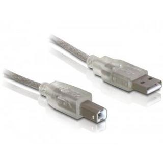 DeLock  Cable USB 2.0 A-B - 0.5m USB Kabel 0,5 m USB A USB B Grau 