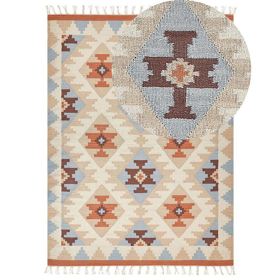 Beliani Tapis en Coton Traditionnel DILIJAN  
