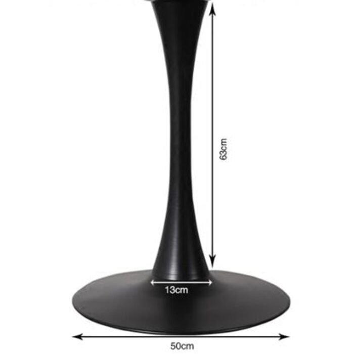 KARE Design Piètement de table Schickeria noir rond 80  