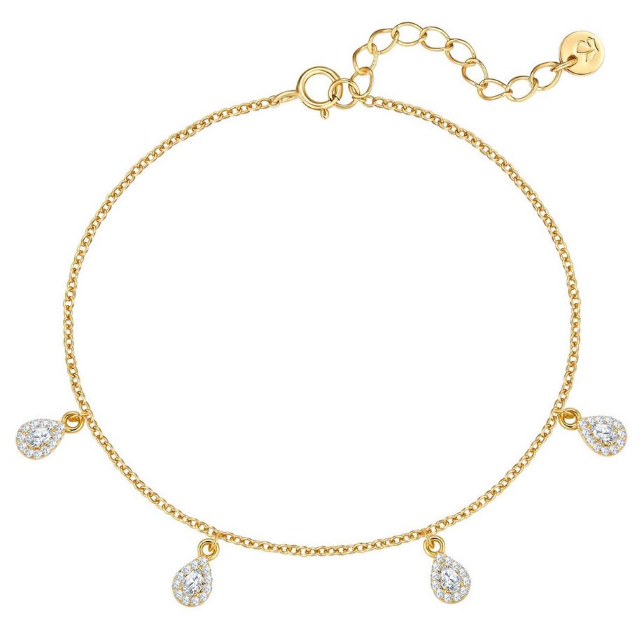 Armband Sterling Silber gelbgold Zirkonia