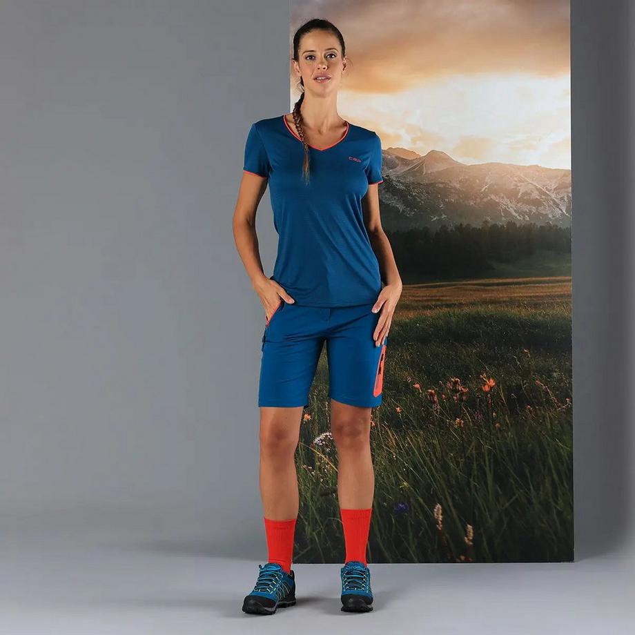 CMP Scollo a V Maniche Corte T-Shirt  