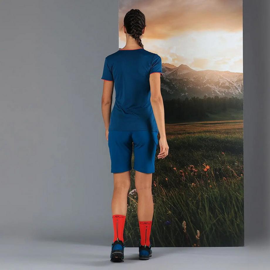 CMP Scollo a V Maniche Corte T-Shirt  